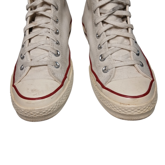 Converse Classic White High-Tops with Red Accents - Picture 6 of 8